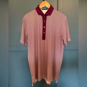 Greyson Geo Print with Contrast Collar/Placket Polo